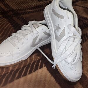 White and Gray Women's Sneakers